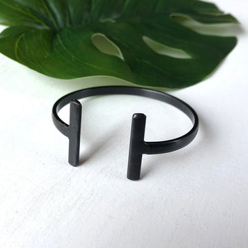 Perpendicular Cuff - Gunmetal
