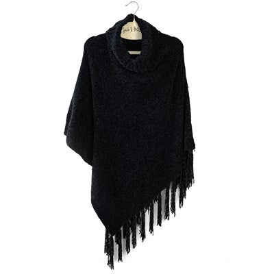 Britt's Knits Beyond Soft Chenille Poncho - Black
