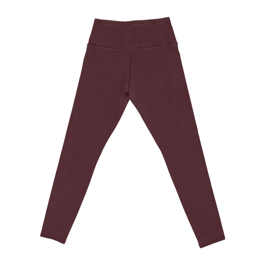 Britt's Knits Basics Fleece-Lined Leggings - Burgundy