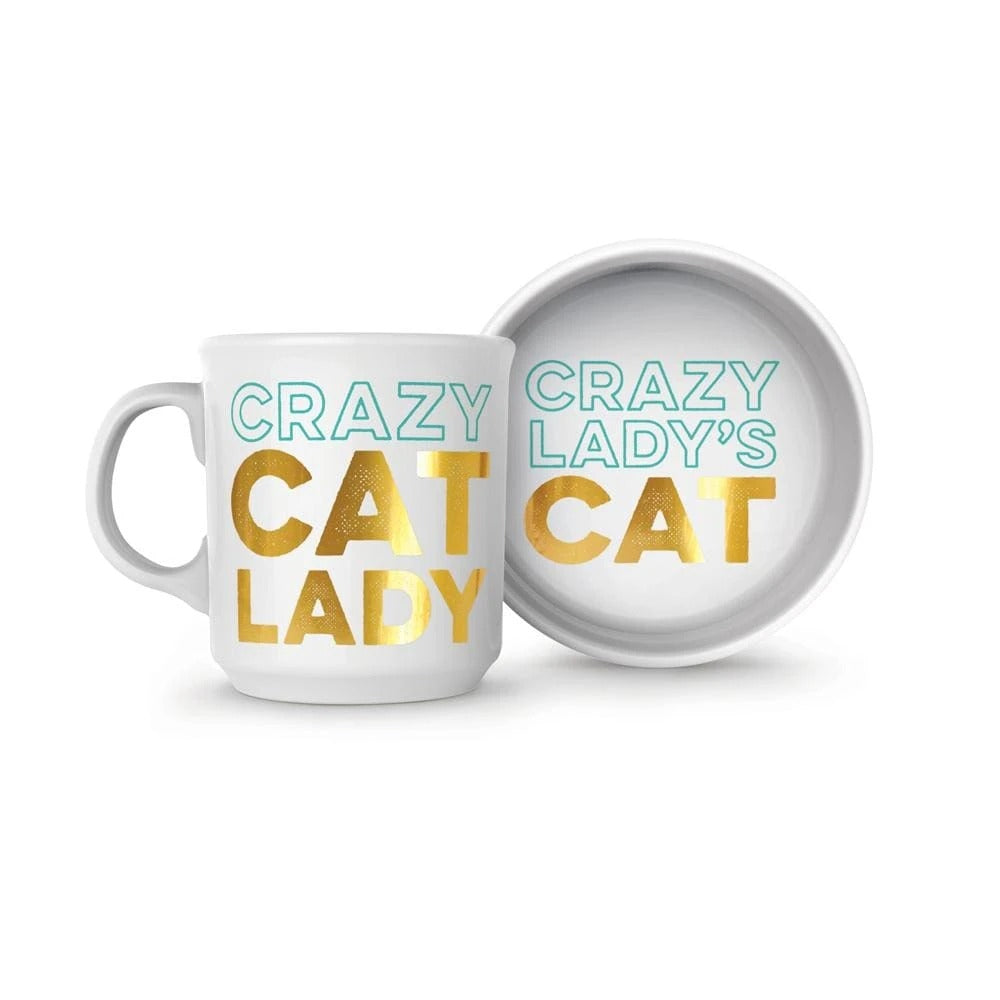 Howligans - Mug + Cat Bowl - Crazy Cat Lady/Crazy Lady's Cat