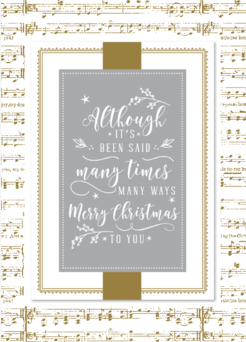 Music Merry Christmas To You Handmade Boxed Holiday Cards - Set of 10