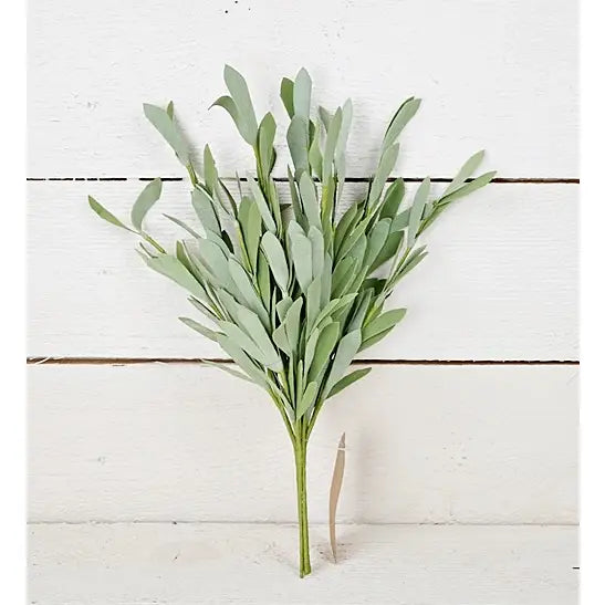 14" Foamy Willow Leaves Bush