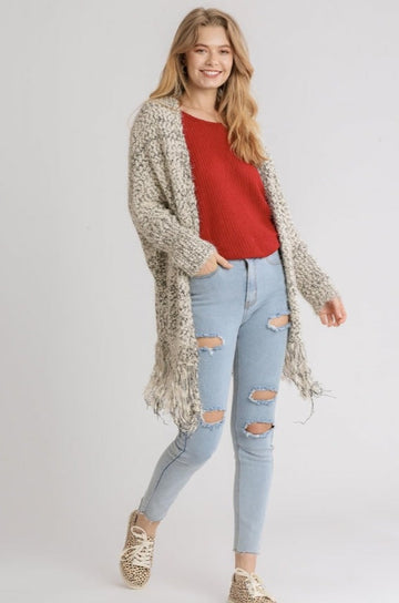 Cuddle Up Fringe Cardigan