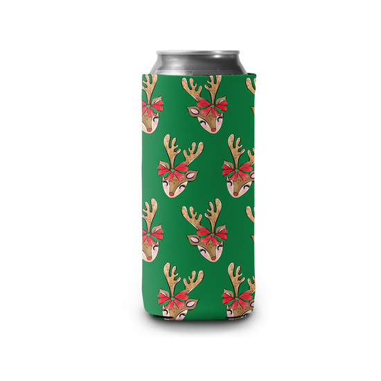 Rudolph Christmas Slim Can Cooler