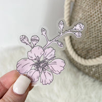 Pride of India Watercolor - Botanical Clear Sticker
