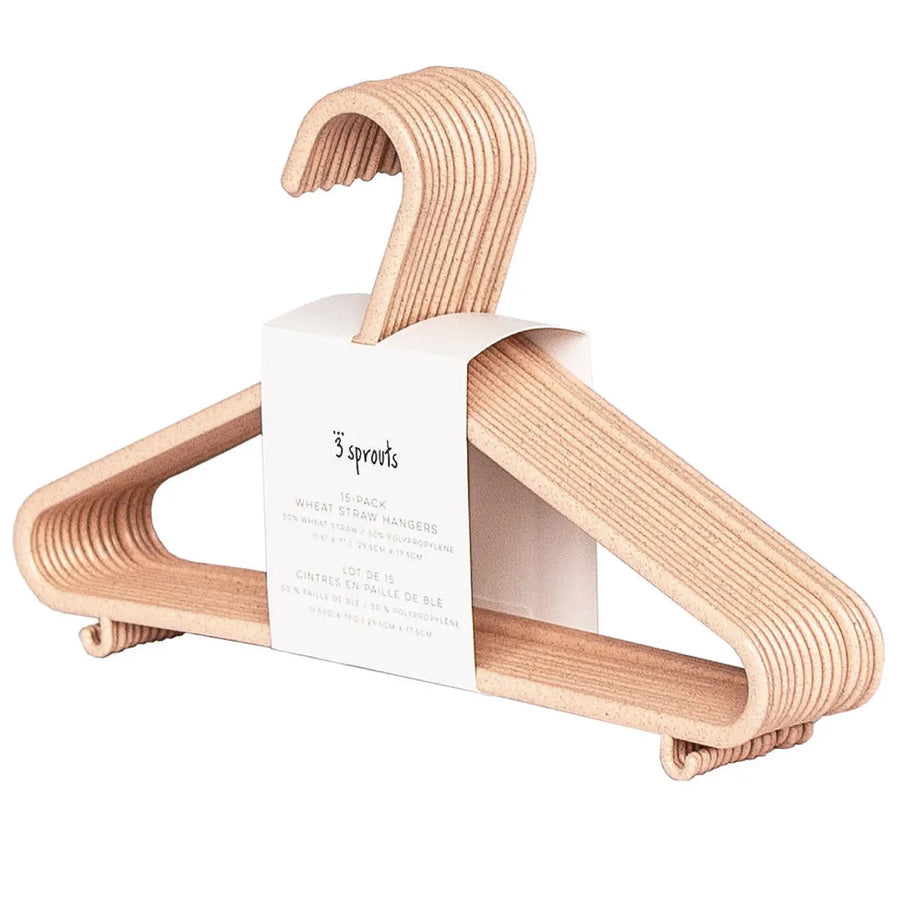 Baby Wheat Straw Hangers (Pack of 15) - Multiple Colors