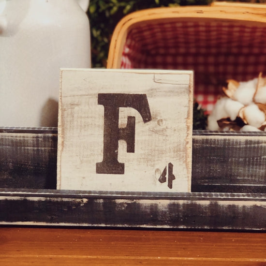 Letter Tile - F