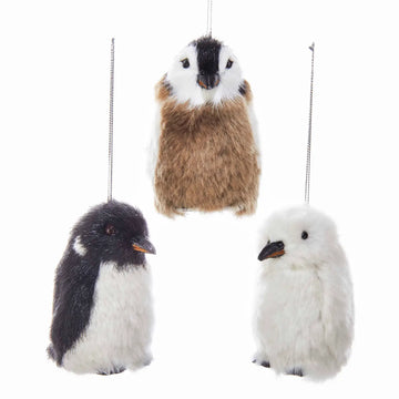 Kurt Adler 3.35" Furry Penguin Ornament
