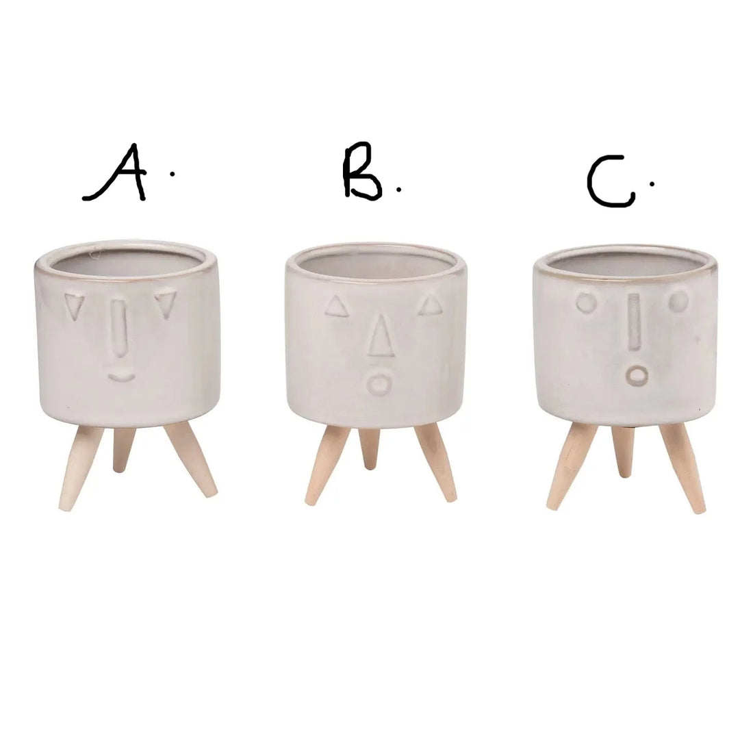 Funny Face Planter - 4"