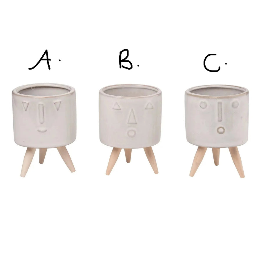 Funny Face Planter - 4"