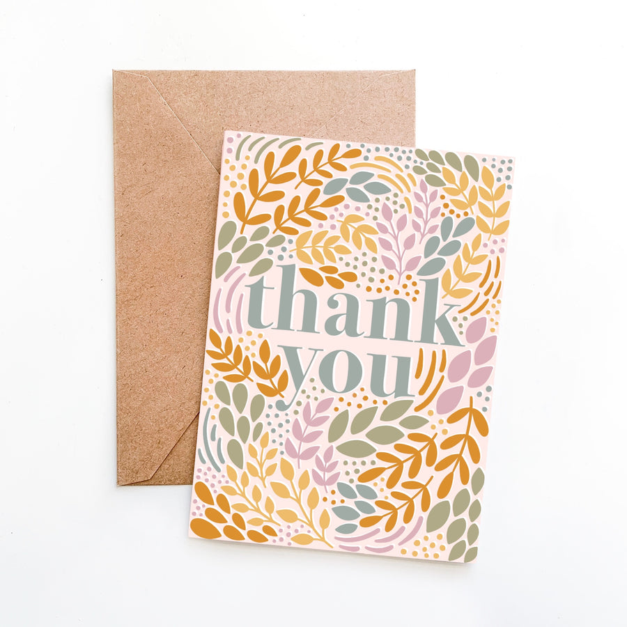 Thank You Floral Card