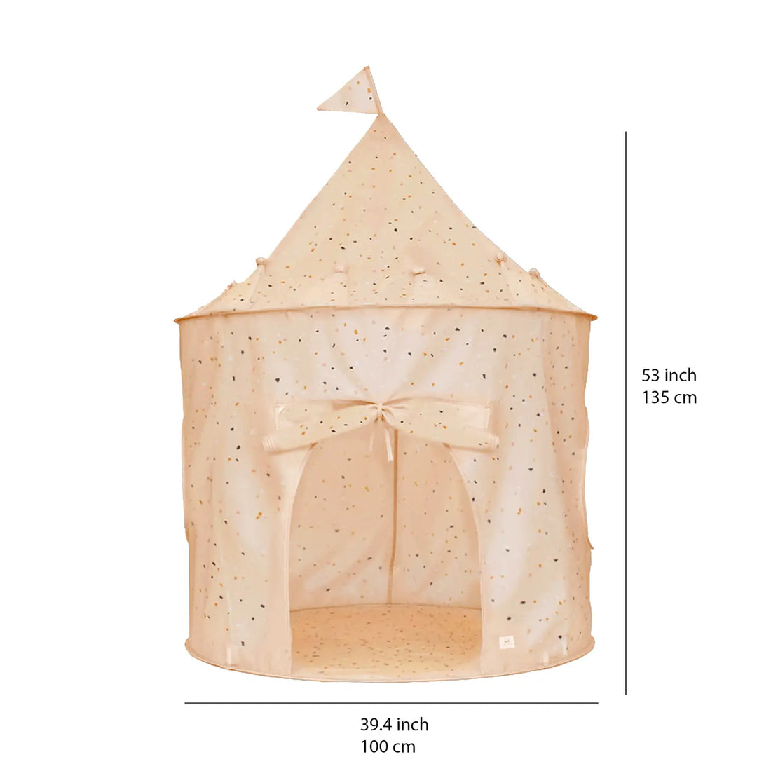 3 Sprouts Recycled Fabric Play Tent Castle - Terrazzo Clay