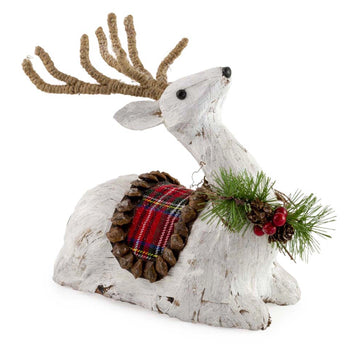 Gurri White Sitting Deer