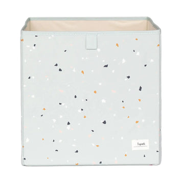 Recycled Fabric Storage Cube - Terrazzo Green