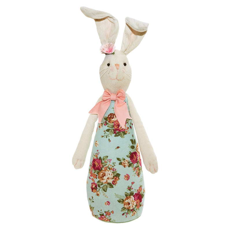 Floral Long Body Standing Bunny