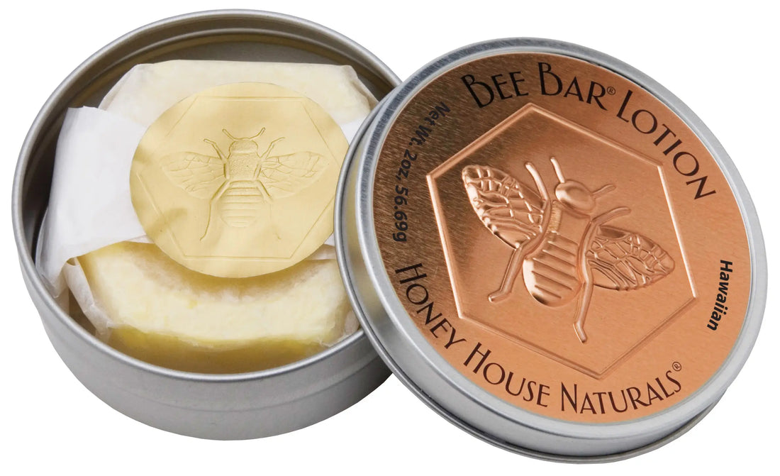 Honey House Naturals Hawaiian Large Bee Bars Solid Lotion Bar