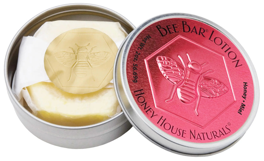 Honey House Naturals Honey Large Bee Bars Solid Lotion Bar