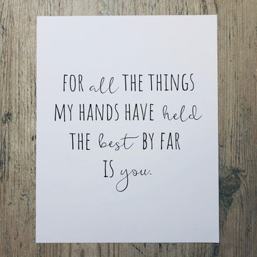 For All The Things Nursery Print