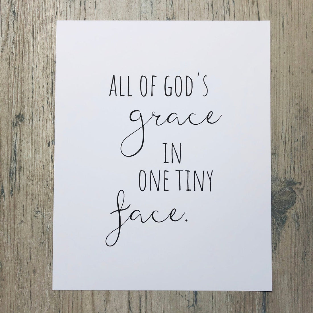 All of God's Grace Nursery Print