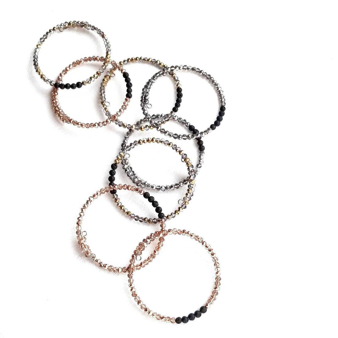 Lava Diffuser Stackable Bracelet - Sparkle
