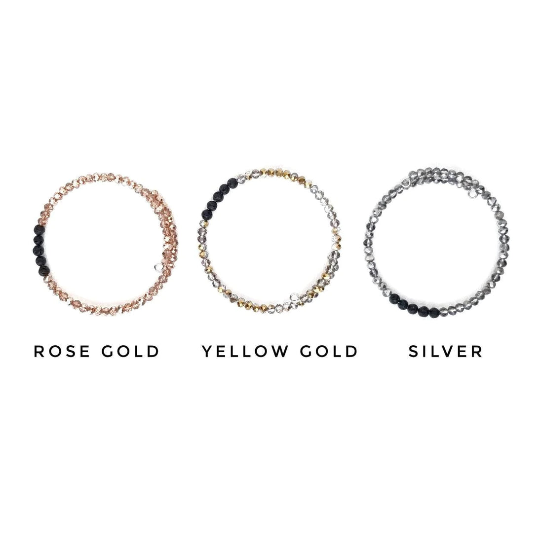 Lava Diffuser Stackable Bracelet - Sparkle