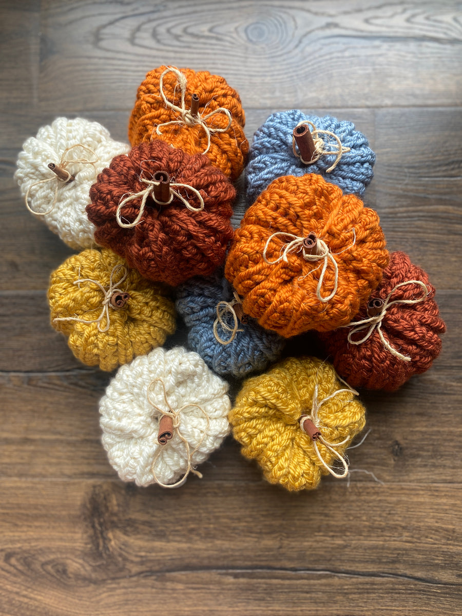 Handmade Crochet Pumpkins - Small