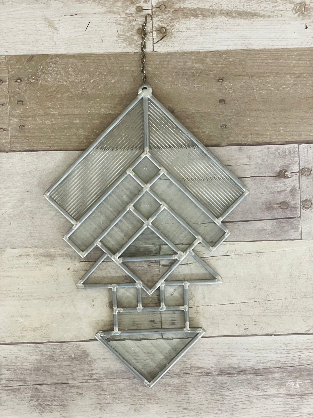 Geometric Glass Suncatcher