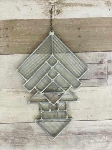 Geometric Glass Suncatcher