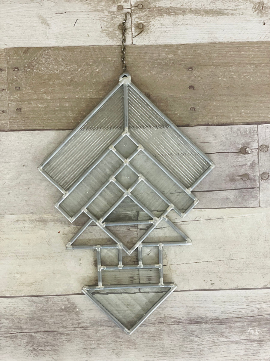 Geometric Glass Suncatcher