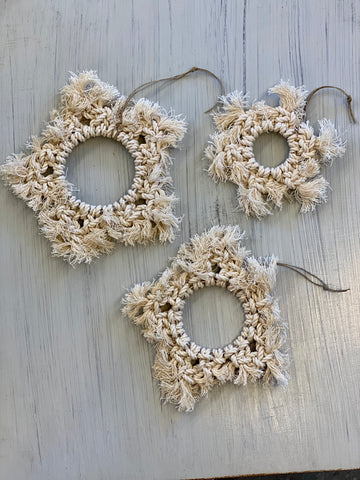 Handmade Snowflake Ornament