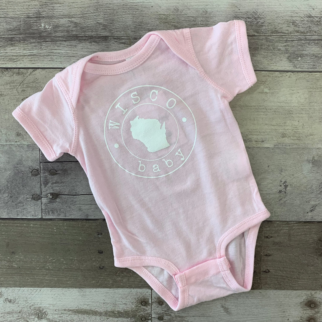 Wisco Baby Onesie - Baby Pink