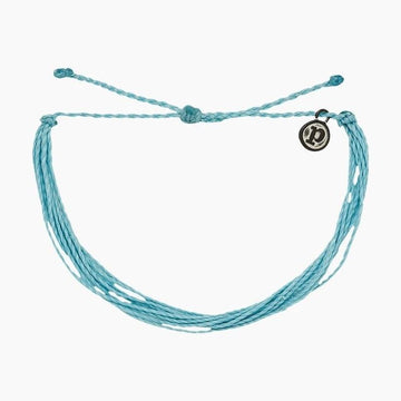 Pura Vida Bracelets - Bright Solid Crystal Blue Original Bracelet