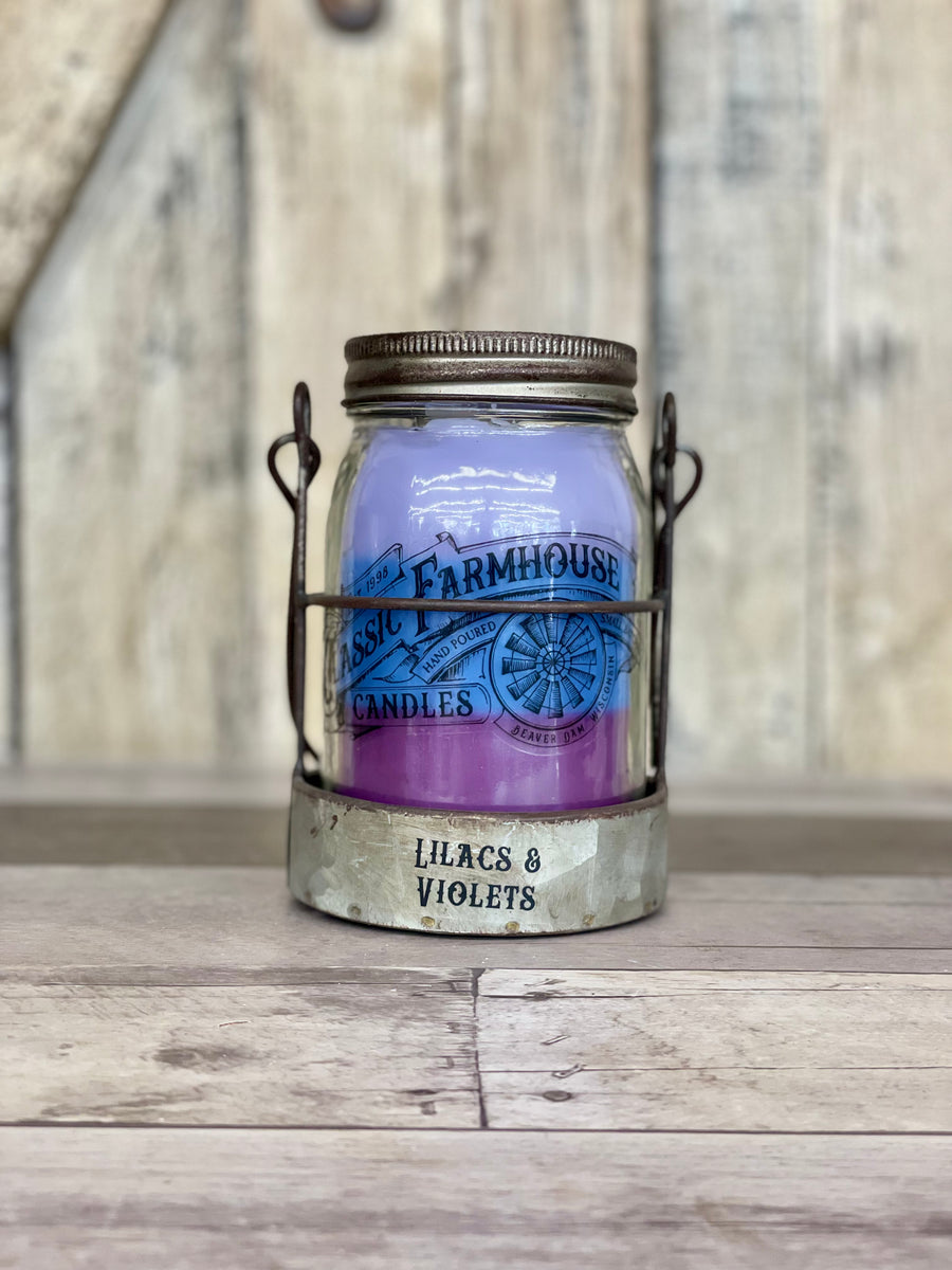 Classic Farmhouse Star Candle - Lilacs & Violets