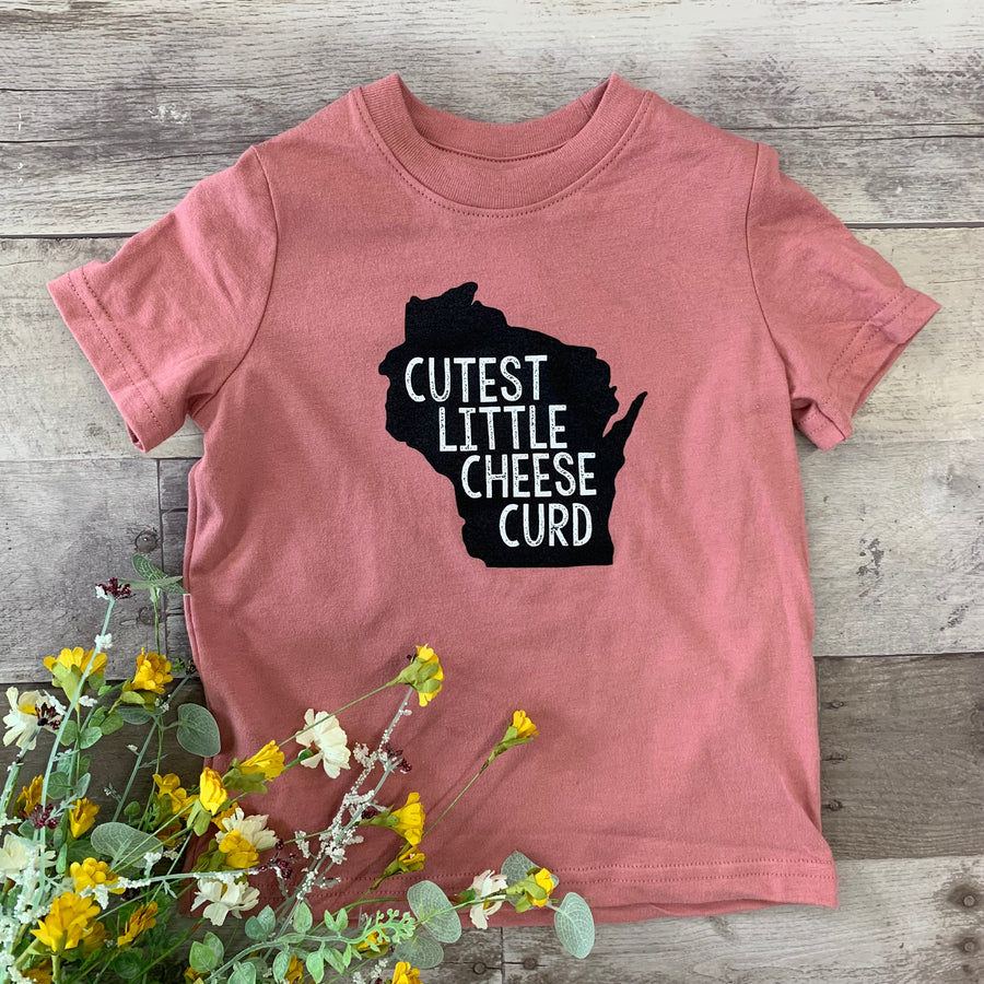 Cutest Little Cheese Curd T-Shirts - Dusty Pink