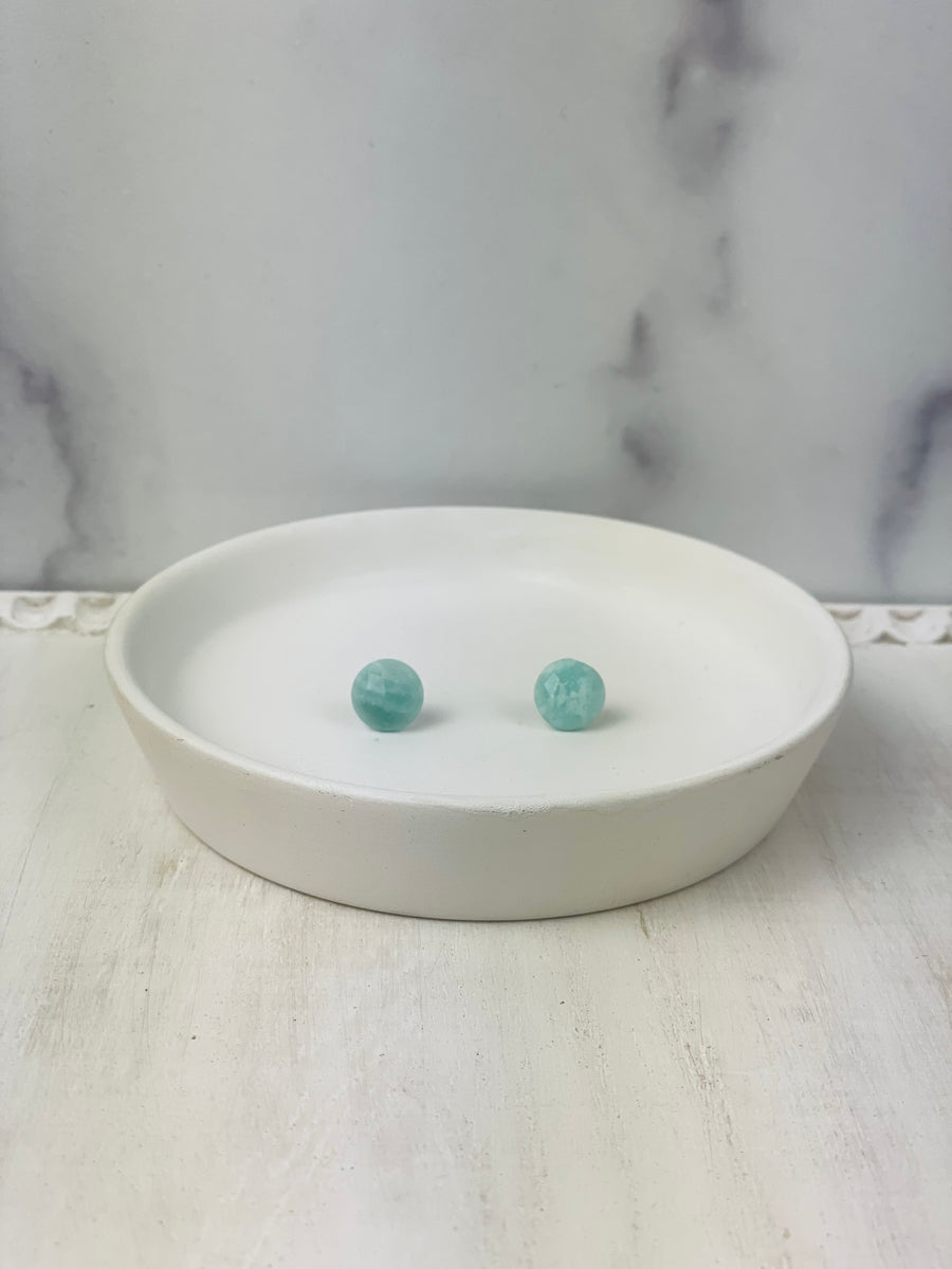 Light Blue Stud Earrings