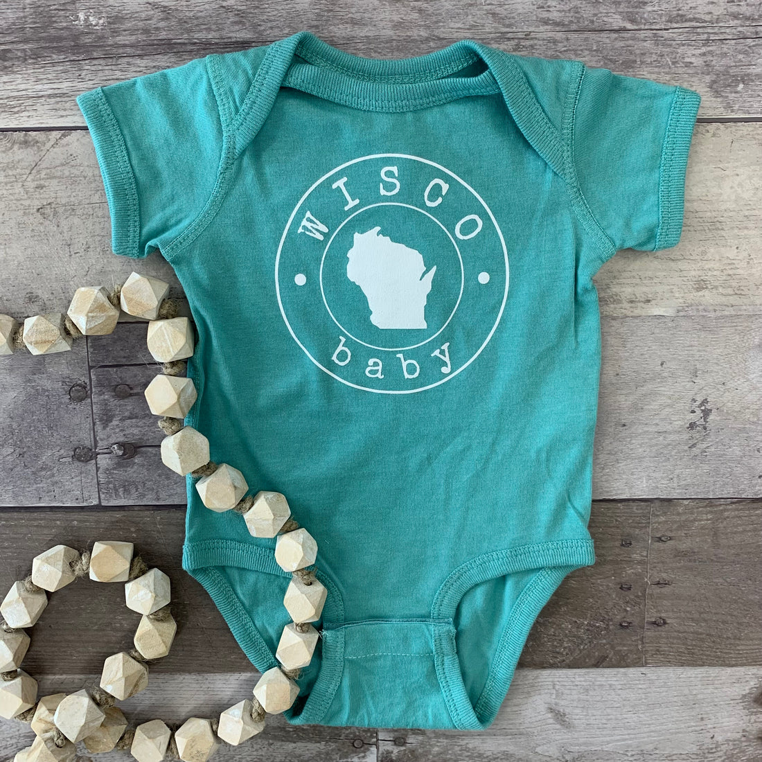 Wisco Baby Onesie - Seafoam