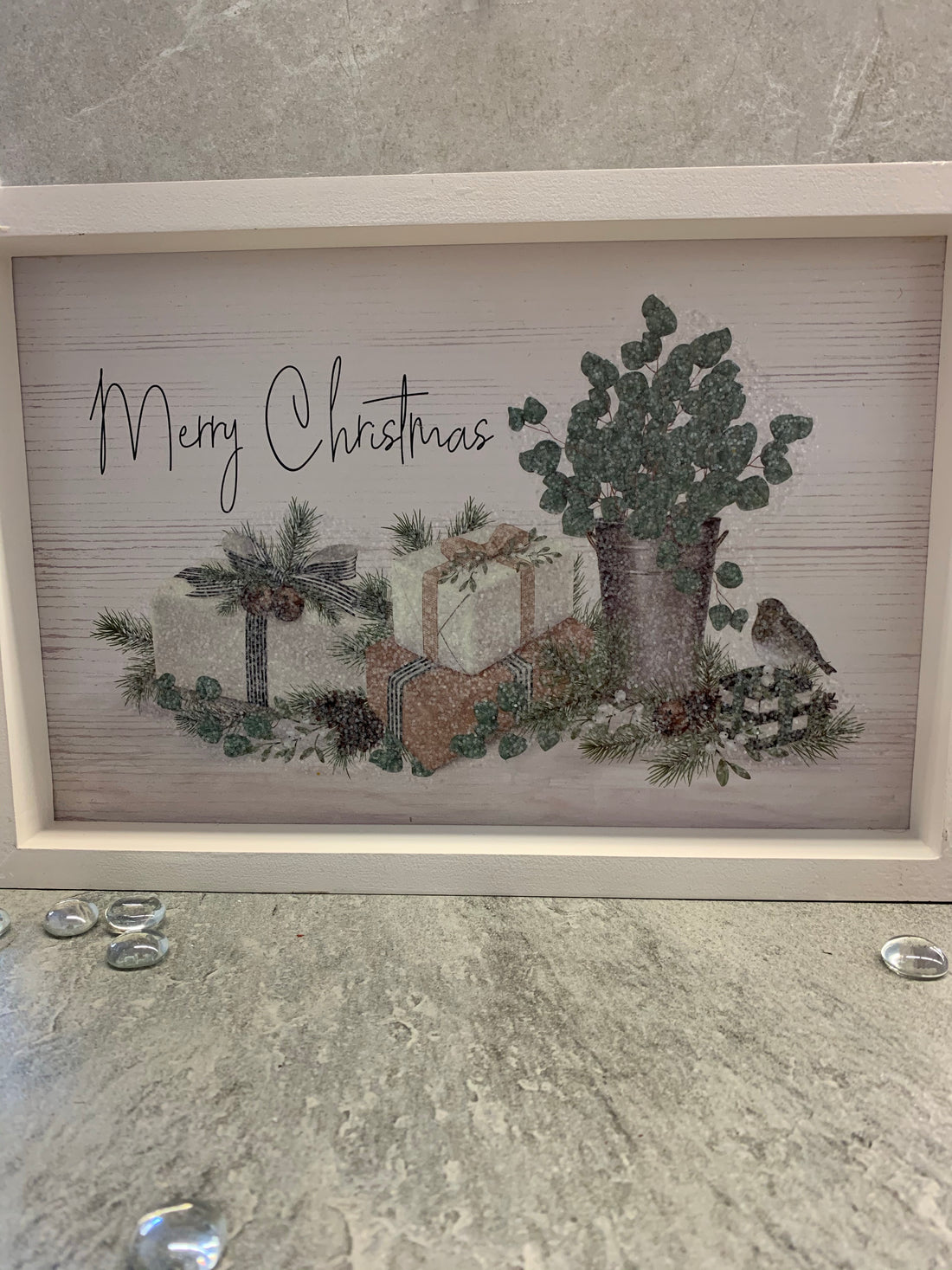 Merry Christmas Present Sign