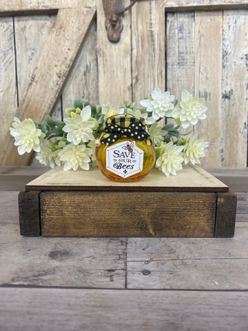 Save Our Bees Mini Jar Ornament