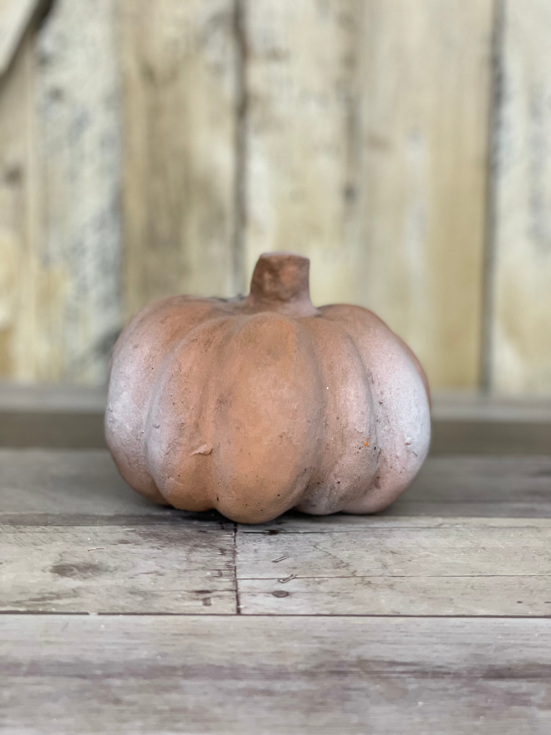 Distressed Indoor/Outdoor Pumpkin