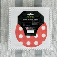 Red and White Polka Dots Silicone Jar Opener