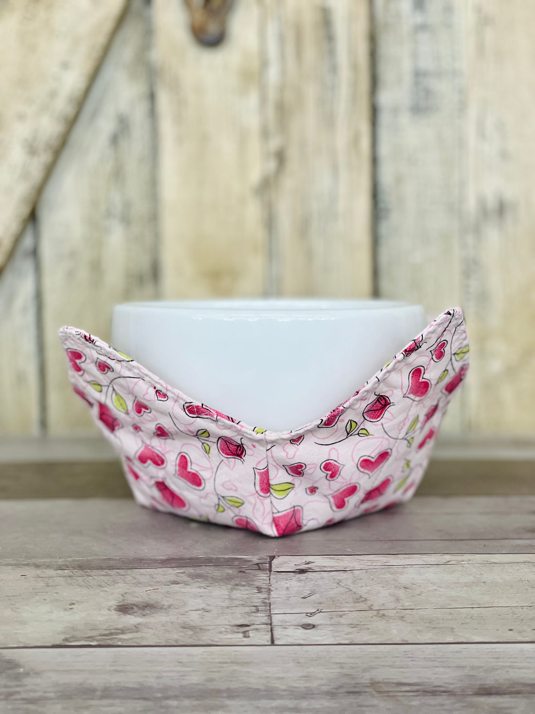 Hearts and Roses Bowl Cozy