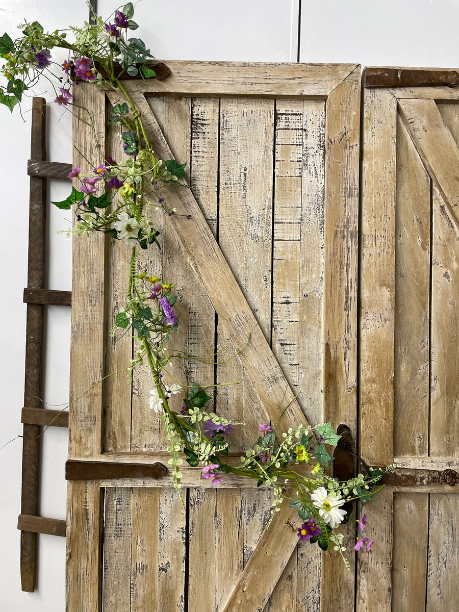 Purple Floral Spring Garland