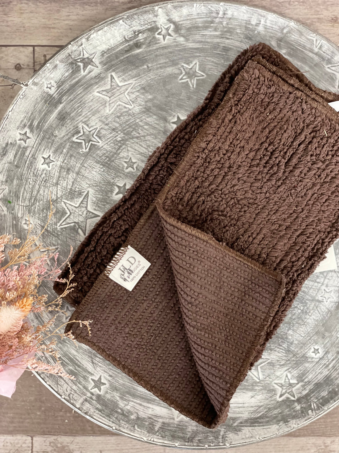 Shaggies Chenille Wash Clothes + Towels - Go Go Espresso