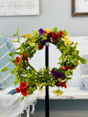 Bright Floral Wreath