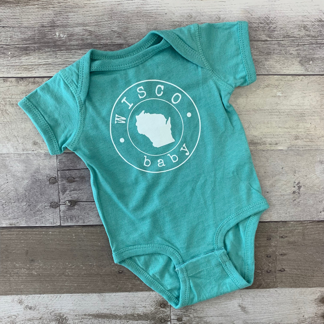 Wisco Baby Onesie - Seafoam