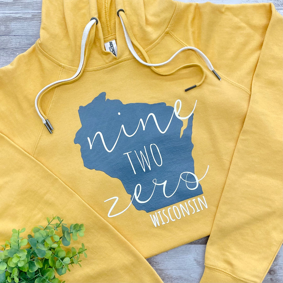 Nine Two Zero Wisconsin Hoodie - Yellow