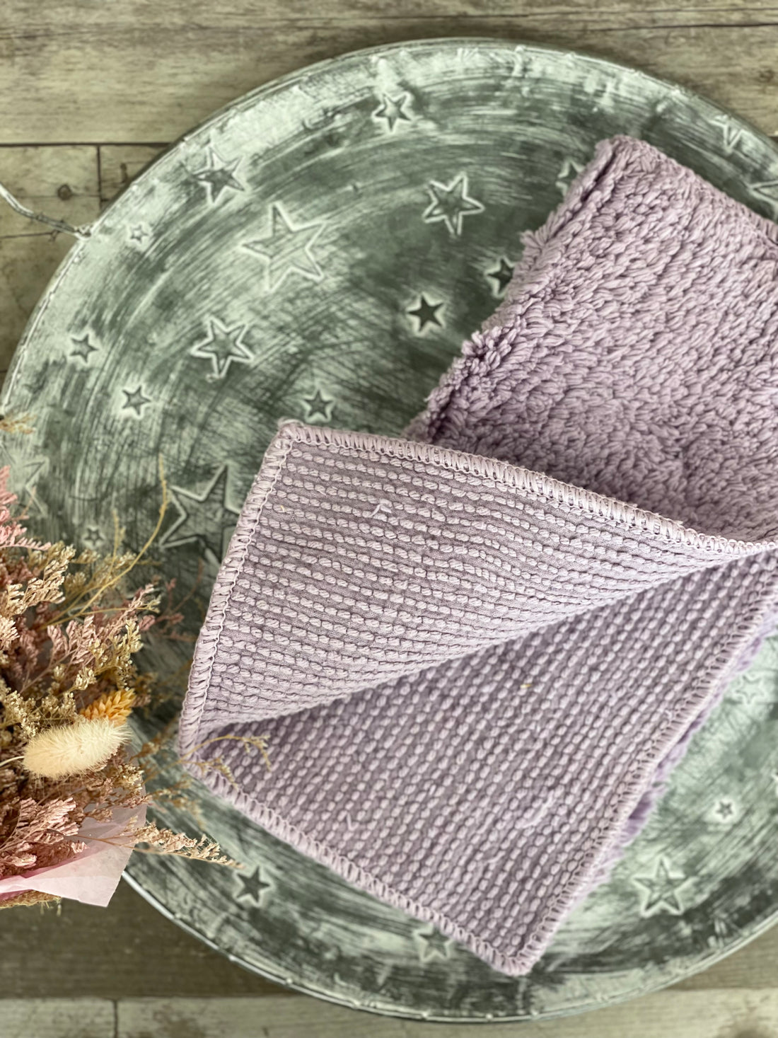 Shaggies Chenille Wash Clothes + Towels - Lavender Dreams