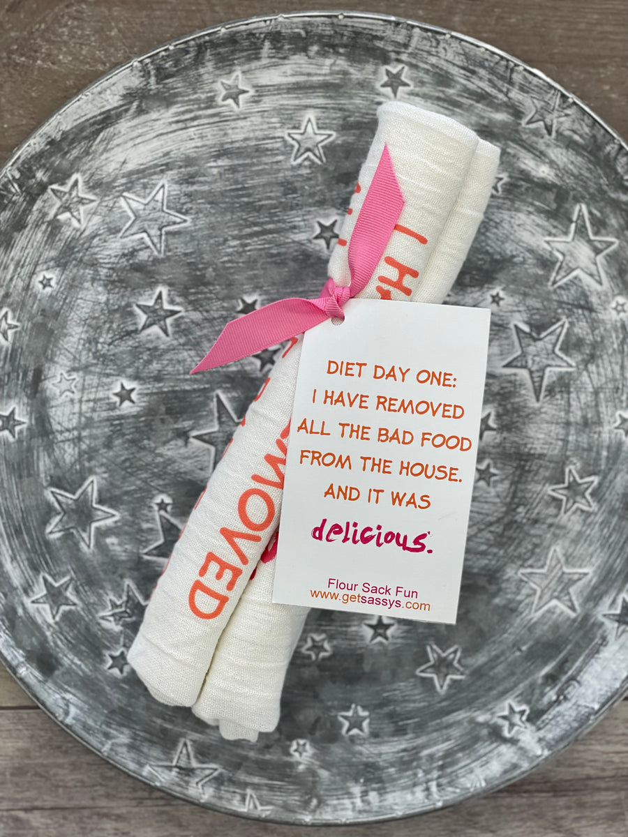 Diet Day One Flour Sack Towel