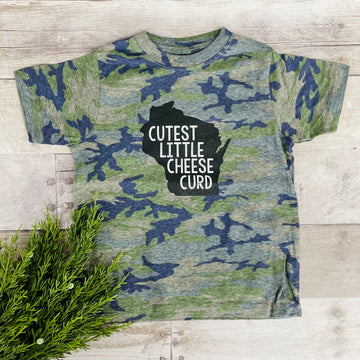 Cutest Little Cheese Curd T-Shirt - Camo