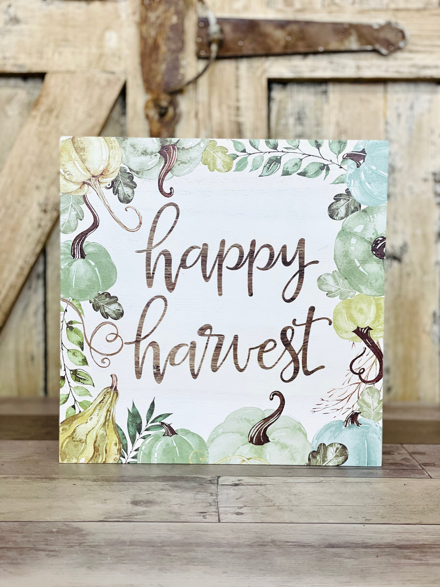 Happy Harvest Hanging Sign